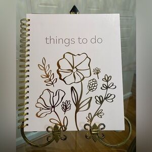 FLOMO Hardbound Notebook 11.25"x9.25" 260 Lined Perforated Pages w/ Band